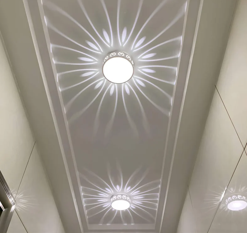 LumiEntrée LED Ceiling Light | Elegant Crystal and Acrylic Lighting for Hallways & Entrances