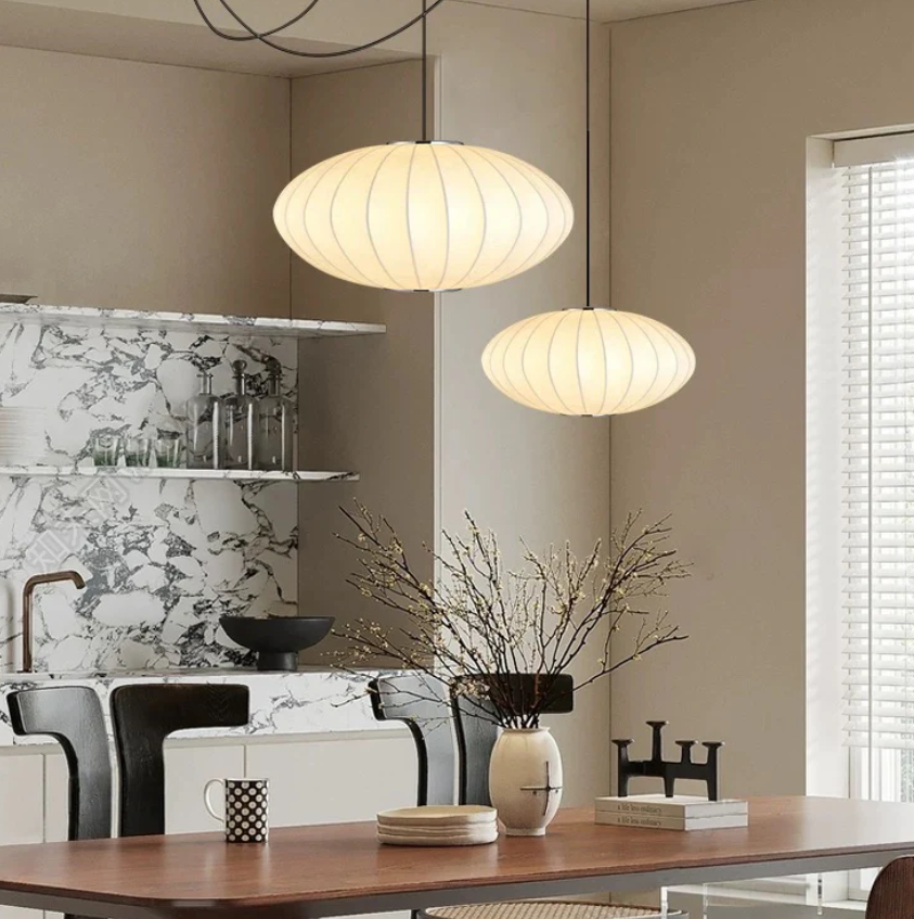 Lustre de Soie – Elegant Silk Chandelier for a Sophisticated Ambiance