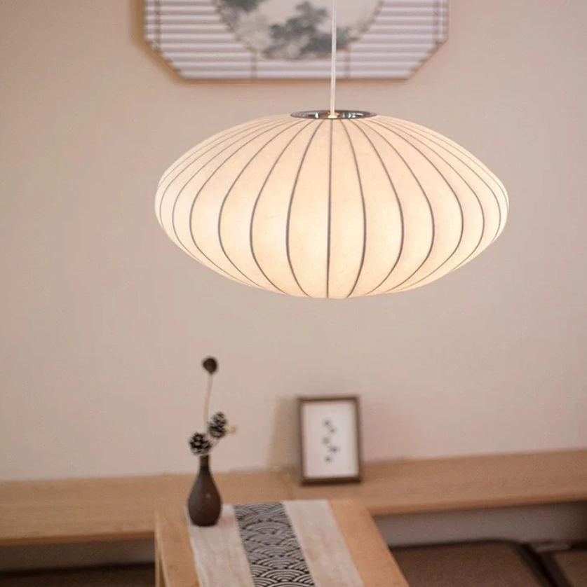 Lustre de Soie – Elegant Silk Chandelier for a Sophisticated Ambiance
