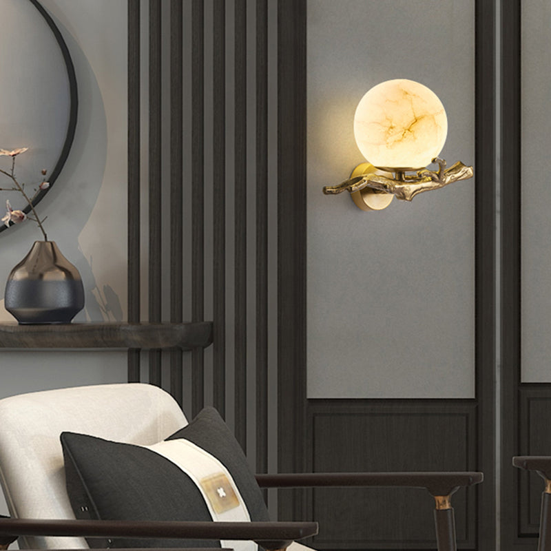 Modern Marble Wall Light – Elegant LED Lighting for a Sophisticated Interior