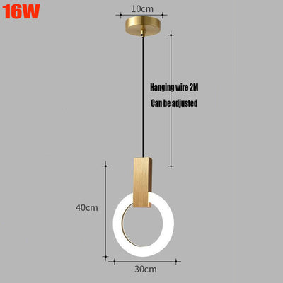 Nordic Ring LED Pendant Light – Minimalist Elegance for Modern Interiors