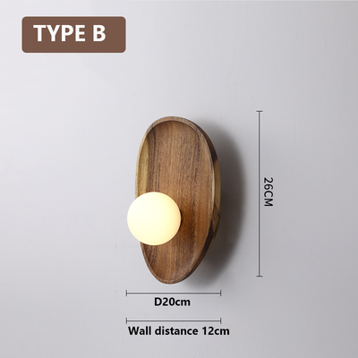 Natural Wood Wall Light – A Blend of Rustic Charm & Modern Simplicity
