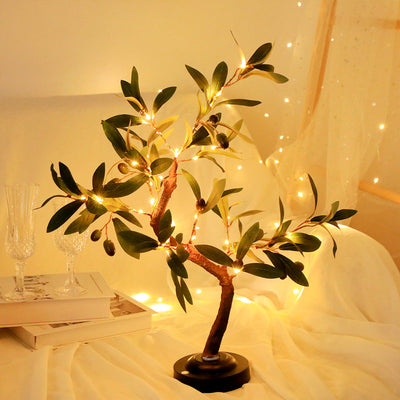 LED Tree Table Lamp – Flexible Branch Design & Warm White Glow