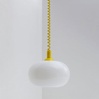 Macaron Spring Pendant Light – Colourful & Modern Hanging Lamp for Home & Dining