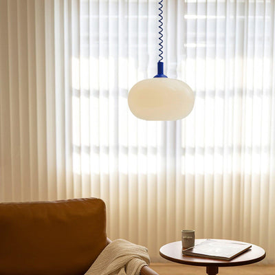 Macaron Spring Pendant Light – Colourful & Modern Hanging Lamp for Home & Dining