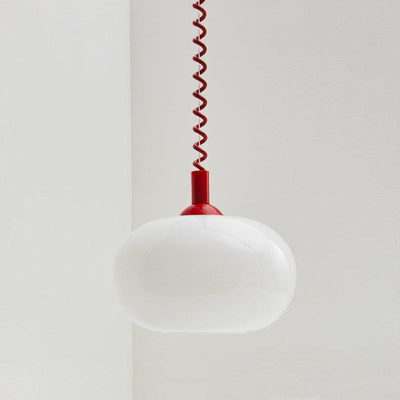 Macaron Spring Pendant Light – Colourful & Modern Hanging Lamp for Home & Dining