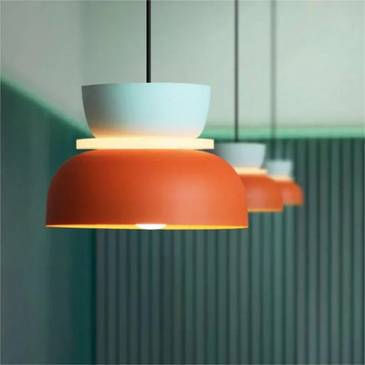 Acrylic Colorful Bowl Pendant Light – Nordic-Inspired Statement Lighting