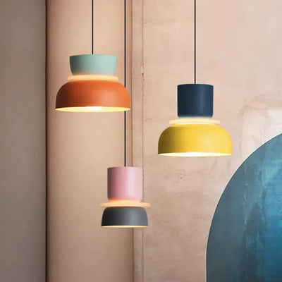Acrylic Colorful Bowl Pendant Light – Nordic-Inspired Statement Lighting