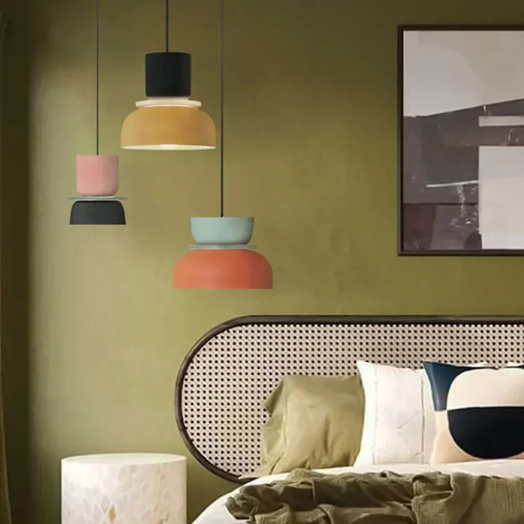 Acrylic Colorful Bowl Pendant Light – Nordic-Inspired Statement Lighting