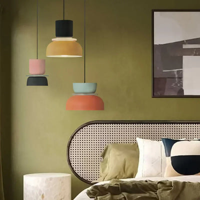 Acrylic Colorful Bowl Pendant Light – Nordic-Inspired Statement Lighting