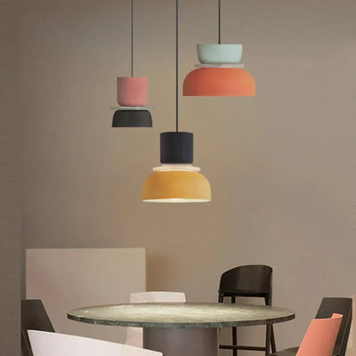 Acrylic Colorful Bowl Pendant Light – Nordic-Inspired Statement Lighting