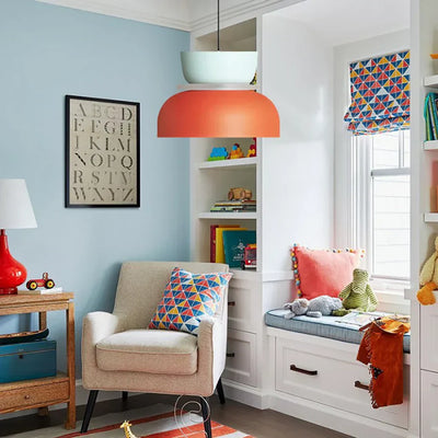 Acrylic Colorful Bowl Pendant Light – Nordic-Inspired Statement Lighting