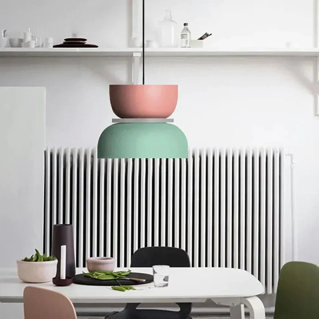 Acrylic Colorful Bowl Pendant Light – Nordic-Inspired Statement Lighting