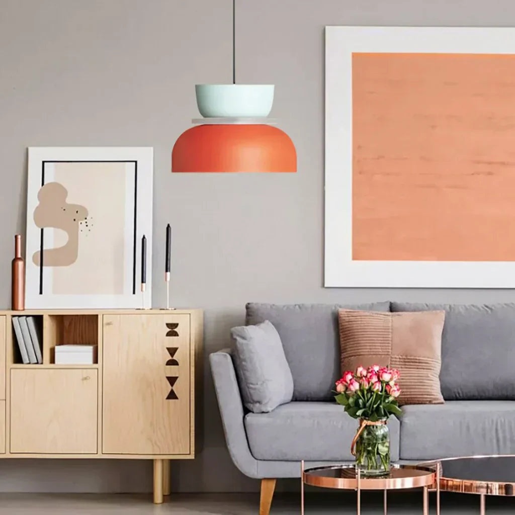 Acrylic Colorful Bowl Pendant Light – Nordic-Inspired Statement Lighting
