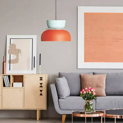 Acrylic Colorful Bowl Pendant Light – Nordic-Inspired Statement Lighting