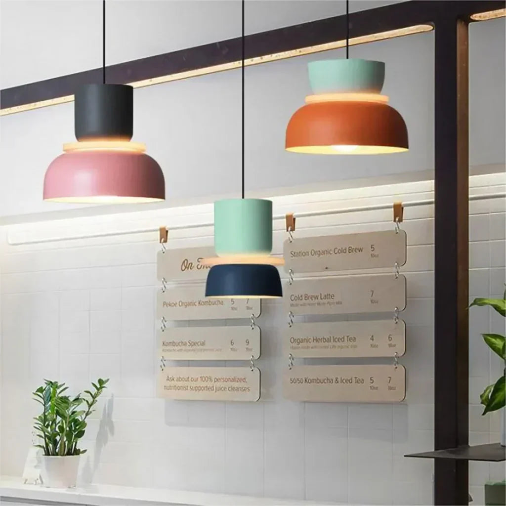 Acrylic Colorful Bowl Pendant Light – Nordic-Inspired Statement Lighting