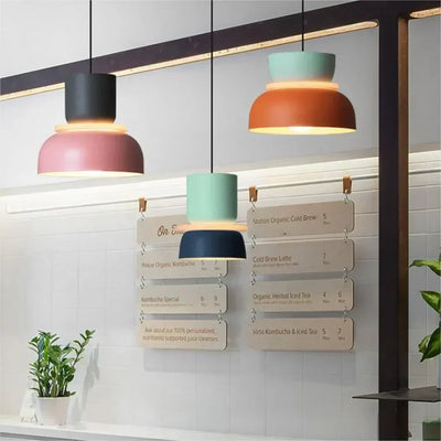Acrylic Colorful Bowl Pendant Light – Nordic-Inspired Statement Lighting