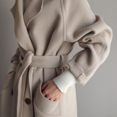 Long Merino Wool Coat – Elegant & Warm Autumn Essential