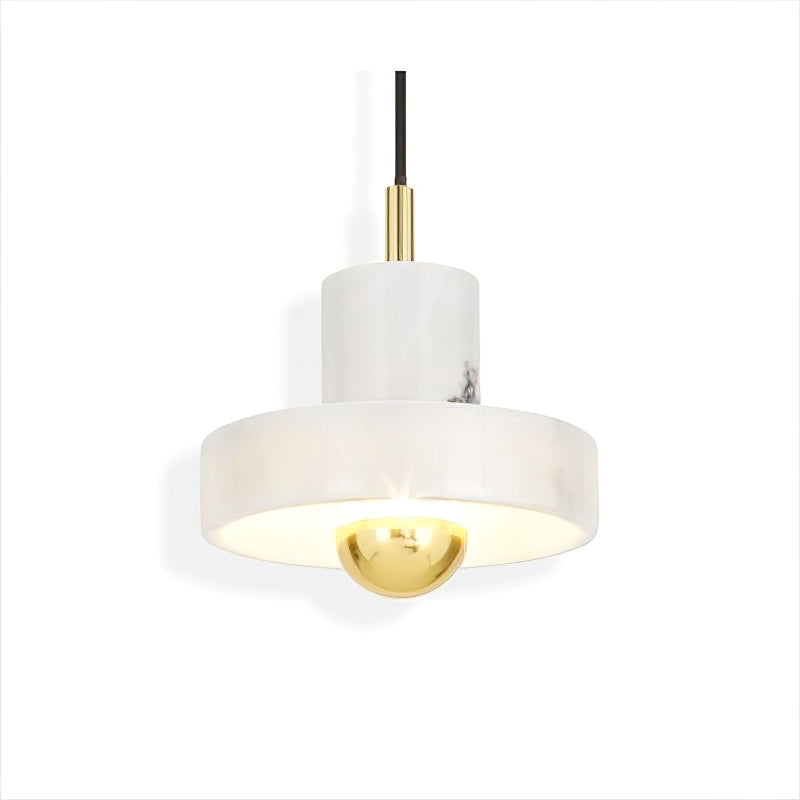 Marble Aura Pendant Light – Elegant Hanging Lamp with Warm LED Glow