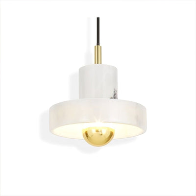 Marble Aura Pendant Light – Elegant Hanging Lamp with Warm LED Glow