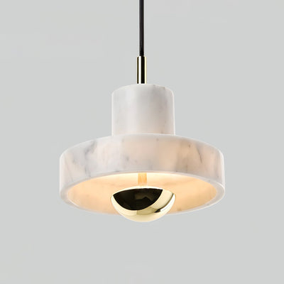 Marble Aura Pendant Light – Elegant Hanging Lamp with Warm LED Glow