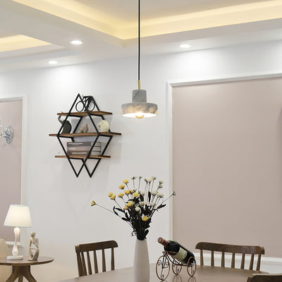 Marble Aura Pendant Light – Elegant Hanging Lamp with Warm LED Glow