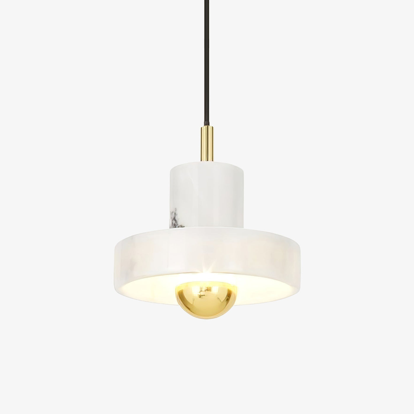 Marble Aura Pendant Light – Elegant Hanging Lamp with Warm LED Glow