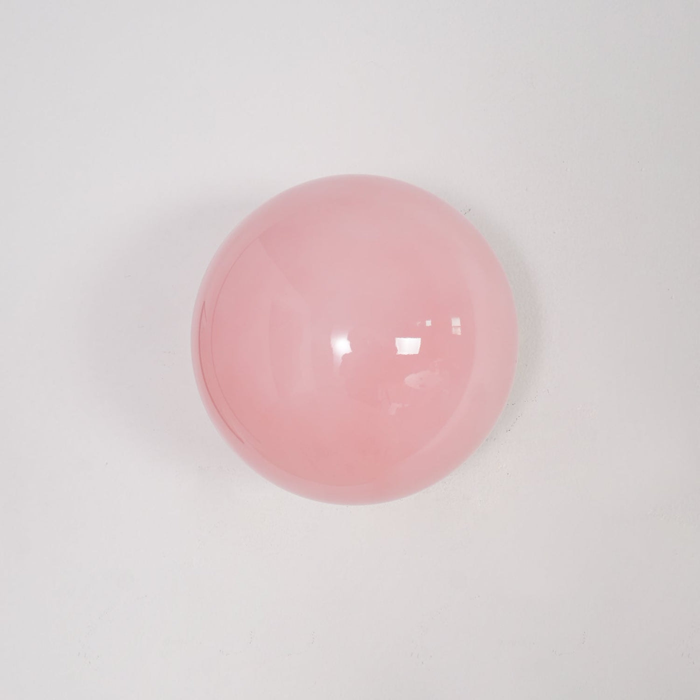 Modern Pink Glass & Metal Table Lamp – Elegant Soft Glow Lighting