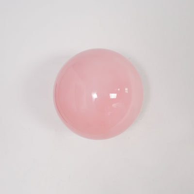 Modern Pink Glass & Metal Table Lamp – Elegant Soft Glow Lighting
