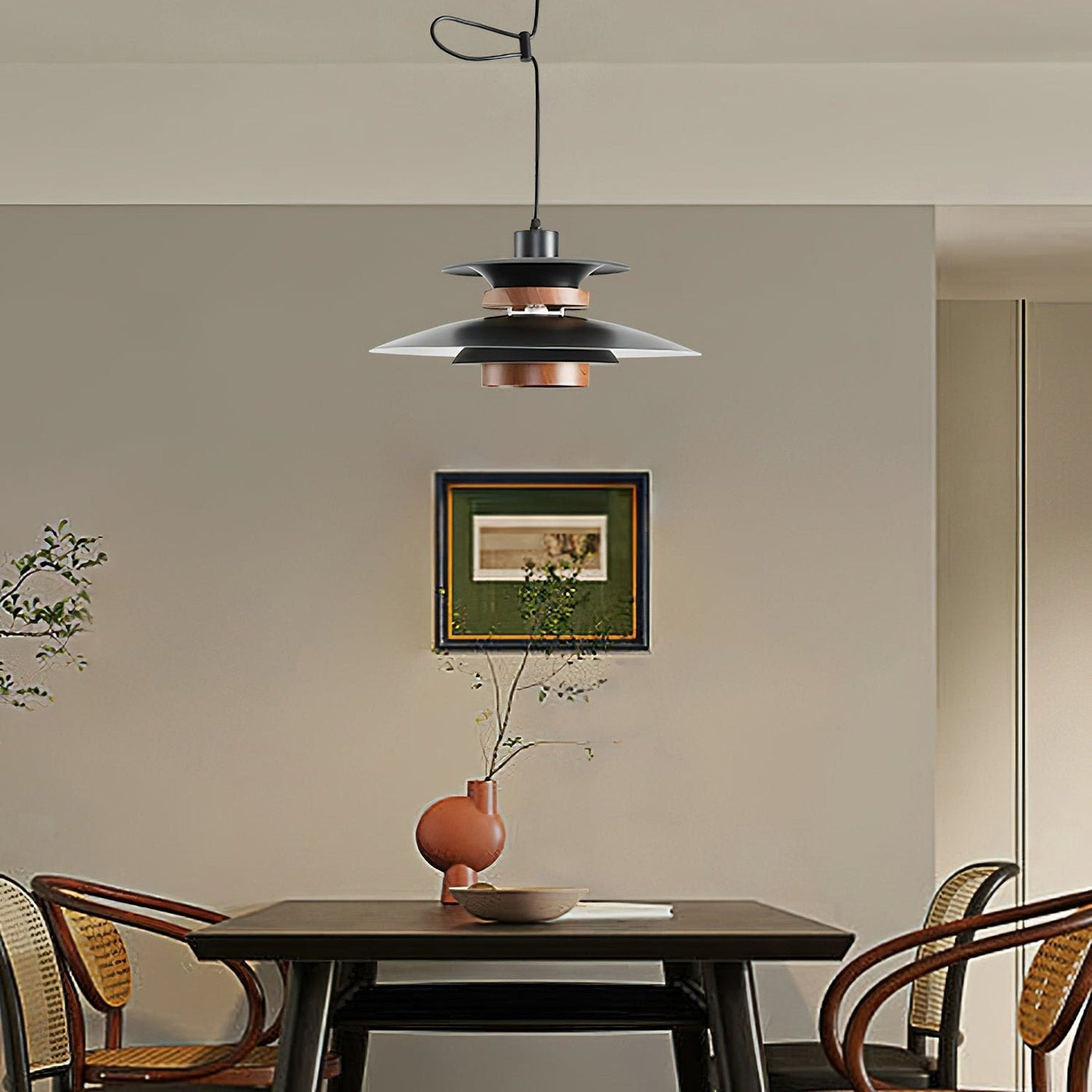 Mercero Swing Arm Pendant Light – Scandinavian-Inspired Adjustable Hanging Lamp