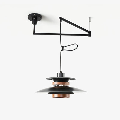 Mercero Swing Arm Pendant Light – Scandinavian-Inspired Adjustable Hanging Lamp