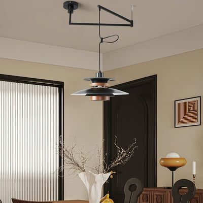 Mercero Swing Arm Pendant Light – Scandinavian-Inspired Adjustable Hanging Lamp
