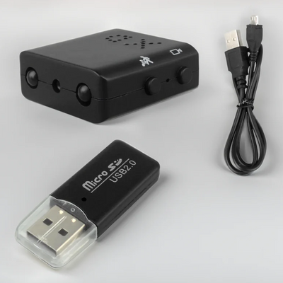 HD Micro Video Camera with Audio – Motion Detection & Night Vision for Home & Office Security