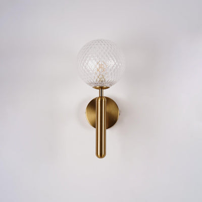 Scandiluxe Minimalist Wall Light – Elegant Brass & Glass Scandinavian Design