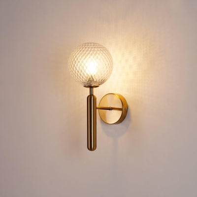 Scandiluxe Minimalist Wall Light – Elegant Brass & Glass Scandinavian Design