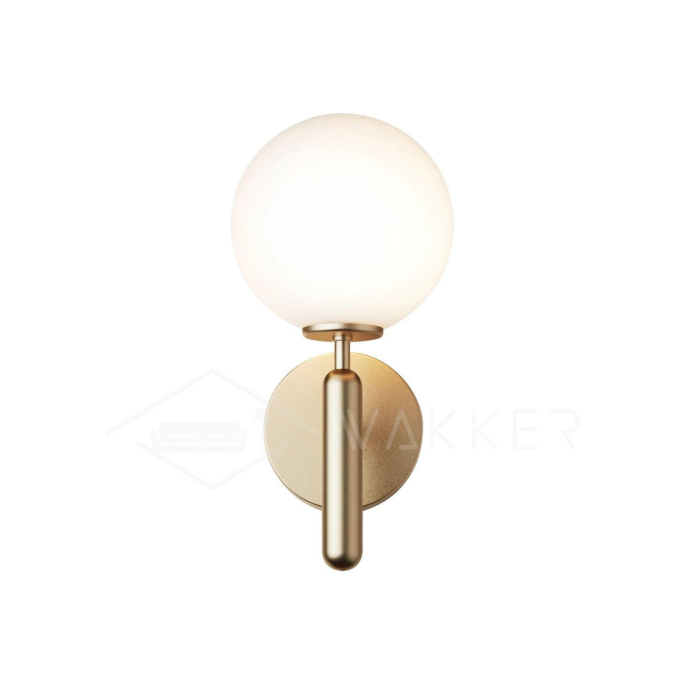 Scandiluxe Minimalist Wall Light – Elegant Brass & Glass Scandinavian Design