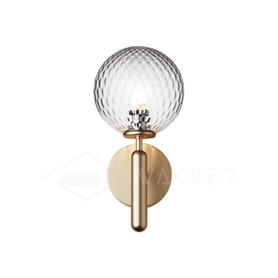 Scandiluxe Minimalist Wall Light – Elegant Brass & Glass Scandinavian Design