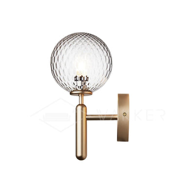 Scandiluxe Minimalist Wall Light – Elegant Brass & Glass Scandinavian Design