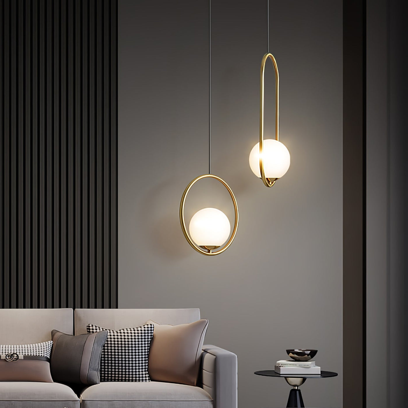 Mila Pendant Light – Sleek Glass & Metal Hanging Lamp for Modern Interiors