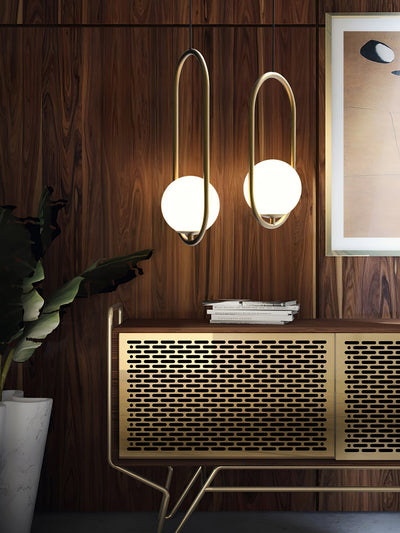 Mila Pendant Light – Sleek Glass & Metal Hanging Lamp for Modern Interiors