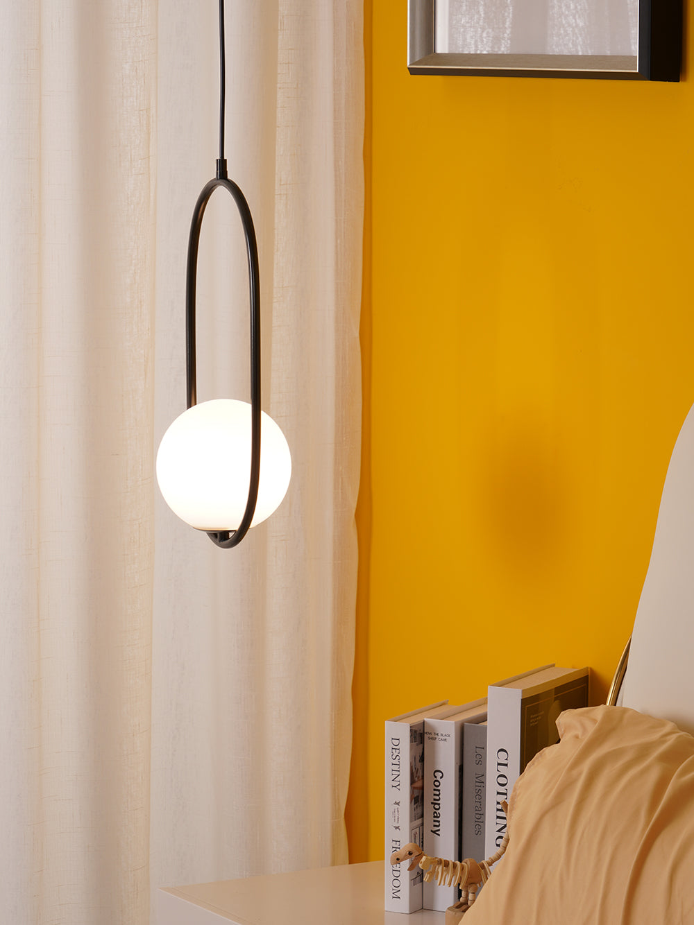 Mila Pendant Light – Sleek Glass & Metal Hanging Lamp for Modern Interiors