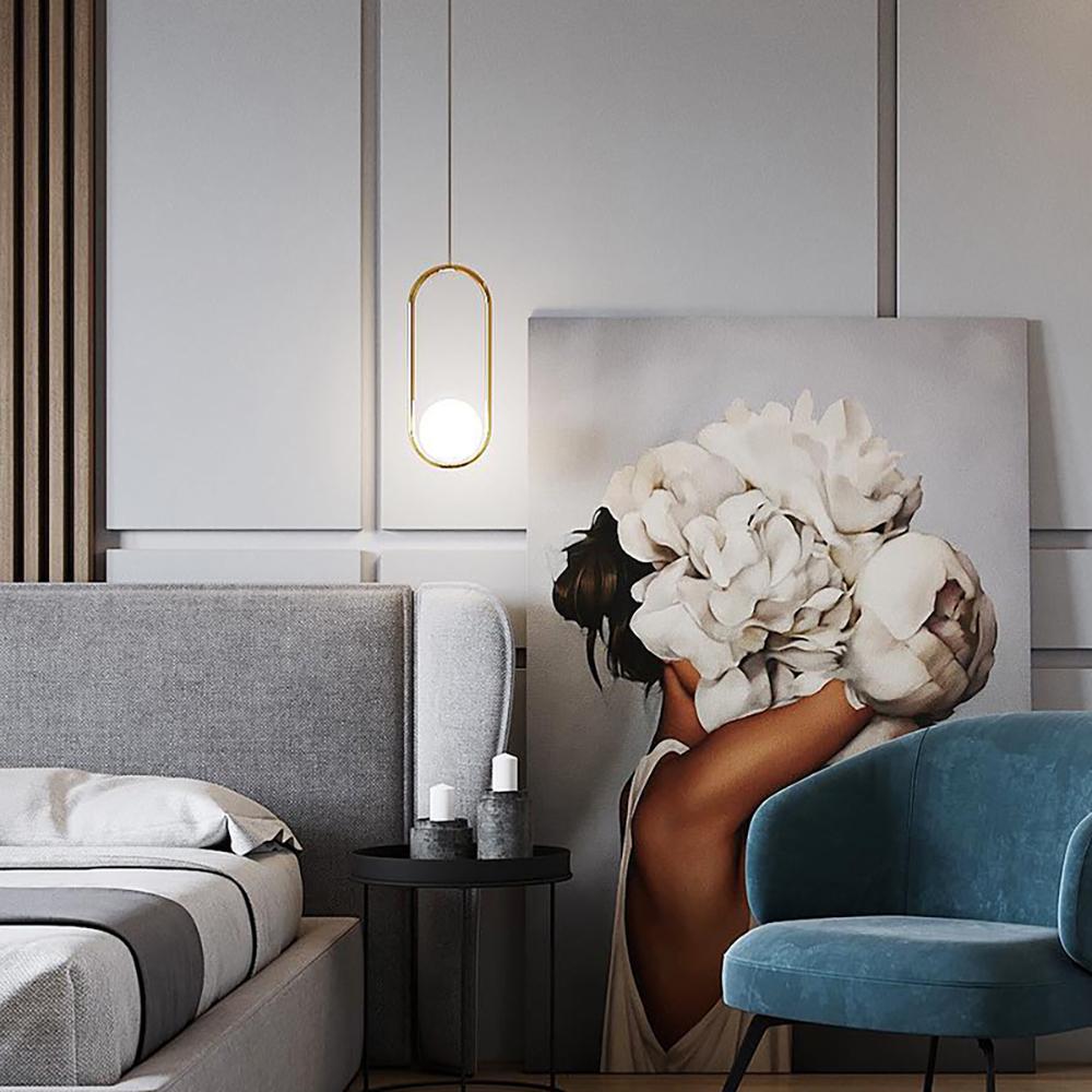 Mila Pendant Light – Sleek Glass & Metal Hanging Lamp for Modern Interiors