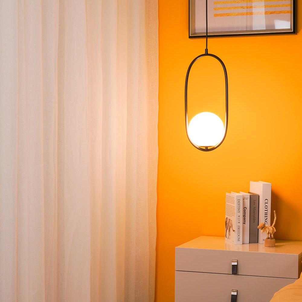 Mila Pendant Light – Sleek Glass & Metal Hanging Lamp for Modern Interiors
