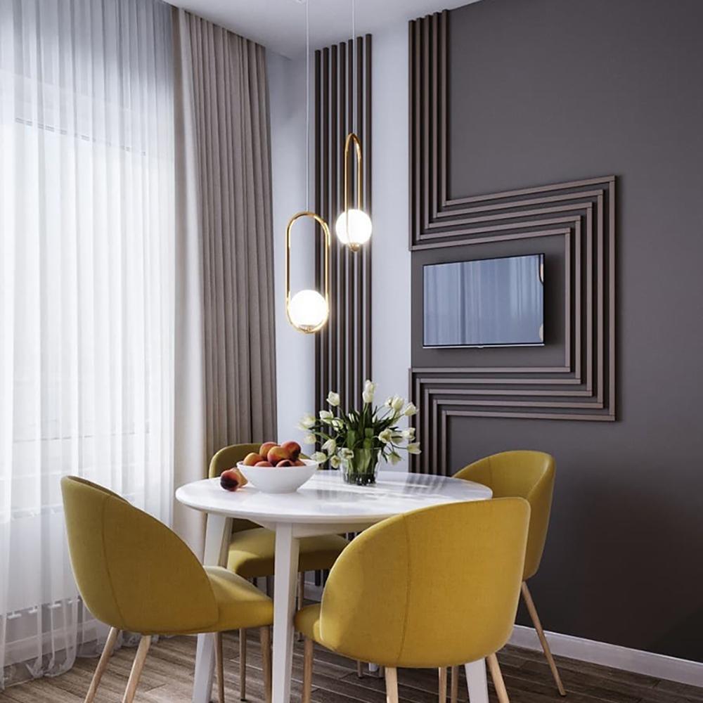 Mila Pendant Light – Sleek Glass & Metal Hanging Lamp for Modern Interiors