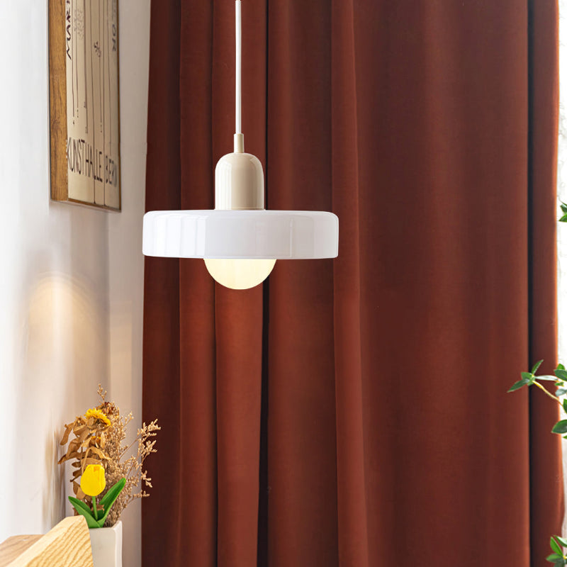 Bauhaus Pendant Light – A Timeless Fusion of Stained Glass & Modern Functionality