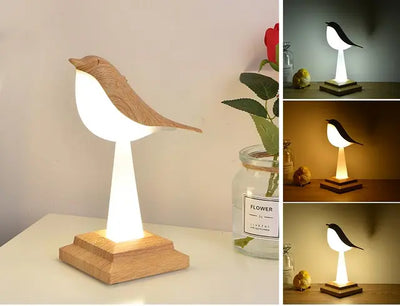 PlumeIlluminate Ekster Bird Table Lamp – Nature-Inspired Ambient Lighting