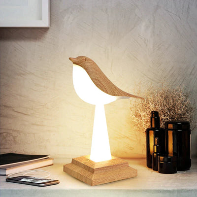 PlumeIlluminate Ekster Bird Table Lamp – Nature-Inspired Ambient Lighting