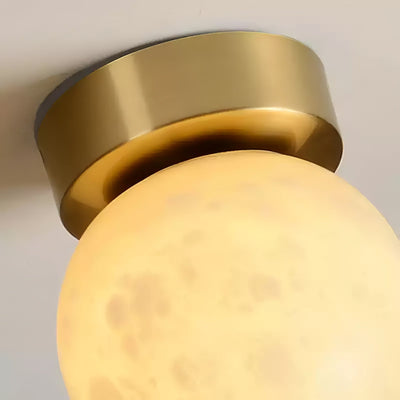 Moon Glow Alabaster Ceiling Light – Elegant Illumination with a Celestial Touch