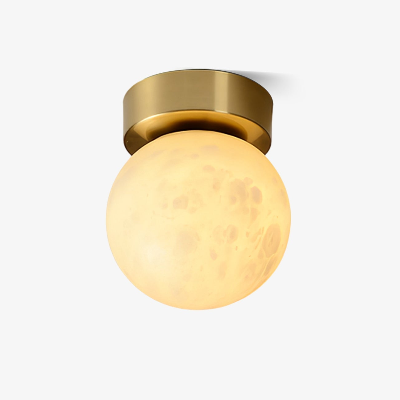 Moon Glow Alabaster Ceiling Light – Elegant Illumination with a Celestial Touch