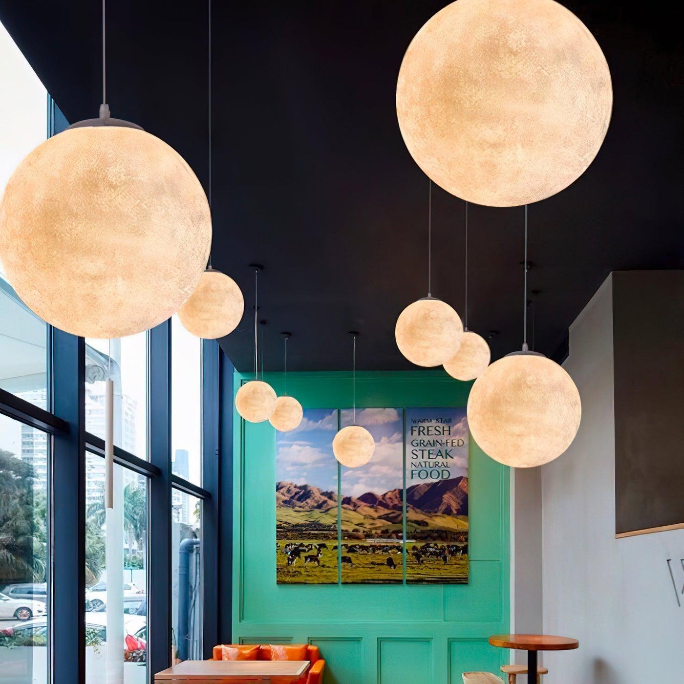 Moon Pendant Light – Celestial Glow for a Serene Atmosphere